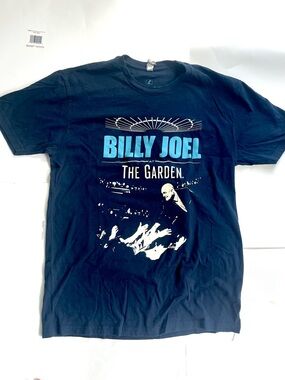 Billy Joel Official Merchandise Tee - Navy with Teal Logo 2016 Concert